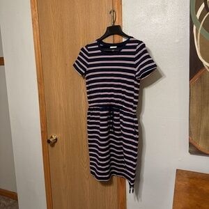 Charter Club NWT Small Multi-Color w/Stripes Short Sleeve Knee-Length Dress